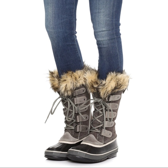 Arctic Faux Fur Lined Boots Shale 
